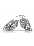 "Boucles d'oreilles vintage en or rose 14 carats 585, style russe soviétique vec023" style vec023