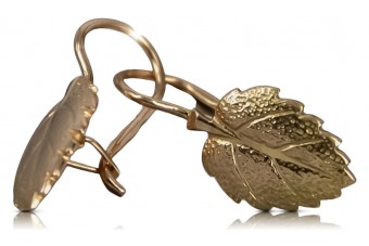 "Розово 14к 585 злато Винтидж обици без камъни" ven148 ven148