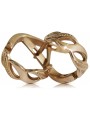 "Elegante Keine Steine 14k Originales Vintage-Roségold Hoops" ven175 ven175