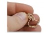 "Безкаменные винтажные серьги-кольца из розового золота 14k 585 пробы" ven175 ven175