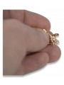 "Keine Steine Originales Vintage-Roségold 14k 585 Blumenohrringe" ven190 ven190