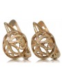 "Blossom-Inspired Earrings in Original Vintage 14K Rose Gold - No Stones" ven203 ven203