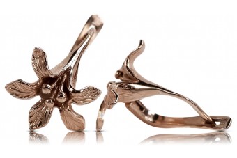 Boucles d'oreilles Vintage en argent 925 plaqué or rose ven222rp