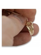 "Keine Steine Originales Vintage-Roségold 14k 585 Gold Vintage Blatt Ohrringe" ven232 ven232