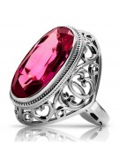 Russe soviétique rose 14k 585 or Alexandrite Rubis Émeraude Saphir Zircon bague vrc014