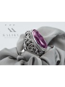 Russe soviétique rose 14k 585 or Alexandrite Rubis Émeraude Saphir Zircon bague vrc014