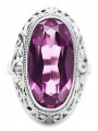 Russe soviétique rose 14k 585 or Alexandrite Rubis Émeraude Saphir Zircon bague vrc014