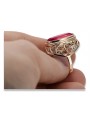 Anillo ruso soviético rosa 14k 585 oro Alejandrita Rubí Esmeralda Zafiro Zircon vrc084