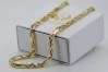 Italian Yellow 14K Gold Figaro Chain with Various Length Options cb004y