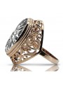 Russische sowjetische Rose 14k 585 Gold Alexandrit Rubin Smaragd Saphir Zirkon Ring vrc084