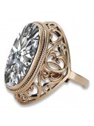 Russische sowjetische Rose 14k 585 Gold Alexandrit Rubin Smaragd Saphir Zirkon Ring vrc084