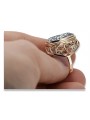 Russische sowjetische Rose 14k 585 Gold Alexandrit Rubin Smaragd Saphir Zirkon Ring vrc084