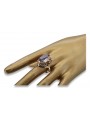 Russische sowjetische Rose 14 Karat 585 Gold Alexandrit Rubin Smaragd Saphir Zirkon Ring vrc014