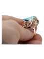 Russische sowjetische Rose 14k 585 Gold Alexandrit Rubin Smaragd Saphir Zirkon Ring vrc014