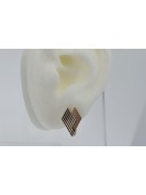 "Vintage 14K Rose Gold Earrings without Stones: Original Classic Design" ven266 ven266