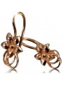 Boucles d'oreilles en or rose 14 carats vintage sans pierres ven267 ven267