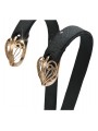 "Classic No Stones 14K Rose Gold Heart Earrings" ven076 ven076