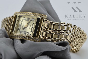 Złoty Zegarek Pani Geneve z 14-karatowym złotem lw035yy&lbw001y