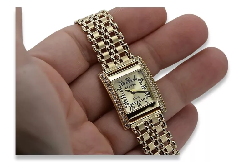 Reloj de oro para hombre Geneve ★ https://zlotychlopak.pl/es/ ★ Pureza del oro 585 333 ¡Precio bajo!