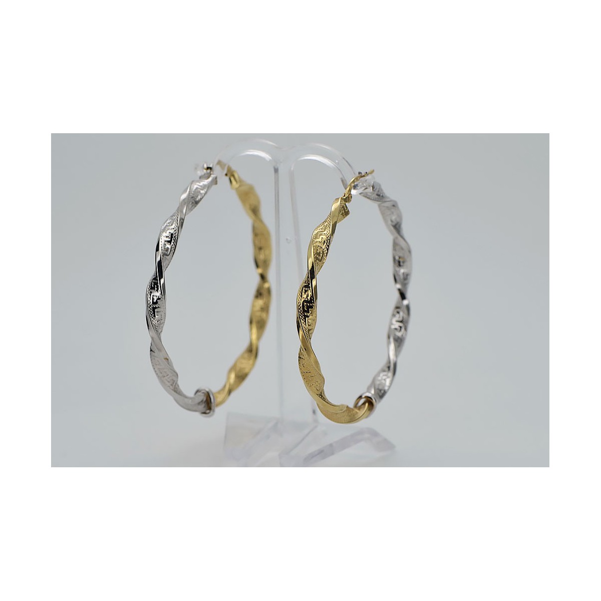 Boucles d'oreilles en or ★ https://zlotychlopak.pl/fr/ ★ Échantillon d'or 585 333 Prix bas !