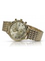 Montre Geneve en or jaune 14k 585 pour femmes et hommes mw007y&mbw013y-f