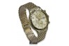 Goldene 14k 585 Damen/Unisex Geneve Uhr mw007y&mbw013y-f