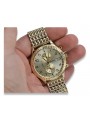 Gold men's watch Geneve ★ zlotychlopak.pl ★ Gold purity 585 333 Low Price!