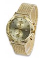 Ceas unisex Geneve din aur galben de 14k 585 pentru femei mw007y&mbw014y-f