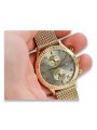 Ceas unisex Geneve din aur galben de 14k 585 pentru femei mw007y&mbw014y-f