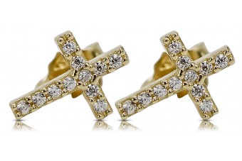 Pendientes de oro zlotychlopak.pl Muestra de ★ oro 585 333 ¡★ Precio bajo!