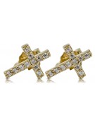 Boucles d’oreilles en or zlotychlopak.pl ★ Échantillon d’or ★ 585 333 Prix bas!