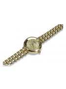 Italian 14K Yellow Gold Lady Geneve Watch lw083y