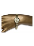 14k żółte złoto Lady Geneve zegarek lw083y