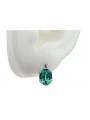 Emerald Accents Original Vintage 14K Rose Gold Earrings vec003 vec003