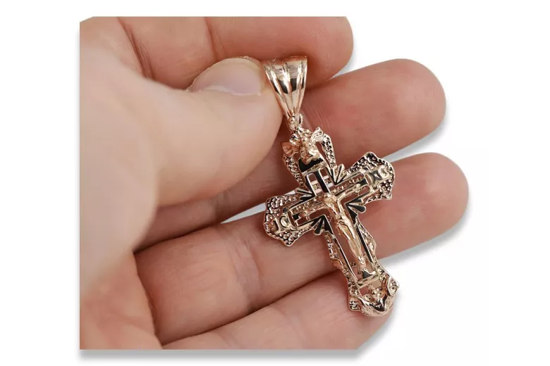 Croix ★ orthodoxe d’or russiangold.com ★ or 585 333 Prix bas