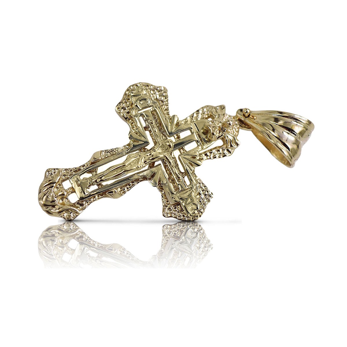 Gold Orthodox Cross ★ russiangold.com ★ Gold 585 333 Niedriger Preis