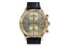 Vintage rose 14k 585 gold men's Geneve watch - 14K Rose Gold Black Dial
 mw007r
