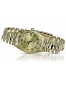 Nowa kolekcja 14k żółte złoto Lady Geneve zegarek lw073y