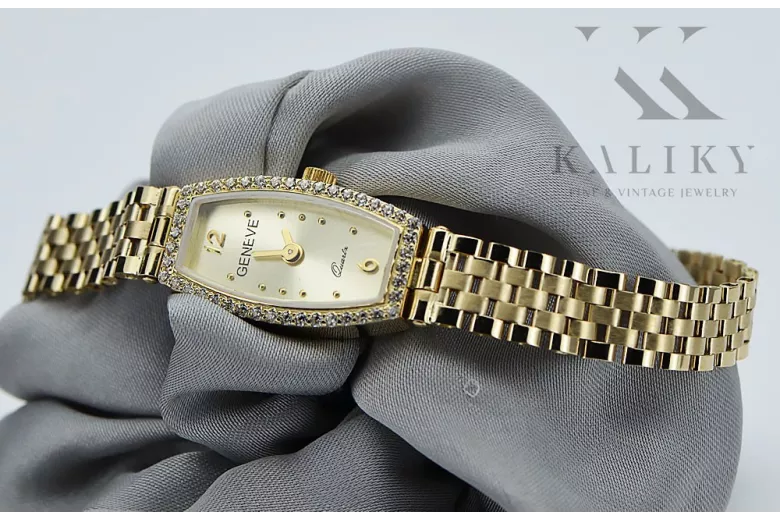 Gold Ladies Watch ★ Zlotychlopak.pl ★ Gold Pureity 585 333 ¡Bajo precio!