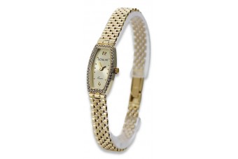 14 Karat Gelbgold Damen Geneve Uhr lw100y