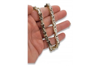 Złoty łańcuszek królewski bizantyjski 14k 585 pełny