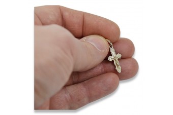 Gold Orthodoxe Kreuz ★ russiangold.com ★ Gold 585 333 Niedriger Preis