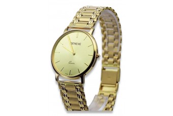 Ceas bărbătesc din aur galben 14k 585 Geneve mw004ydg&mbw009y