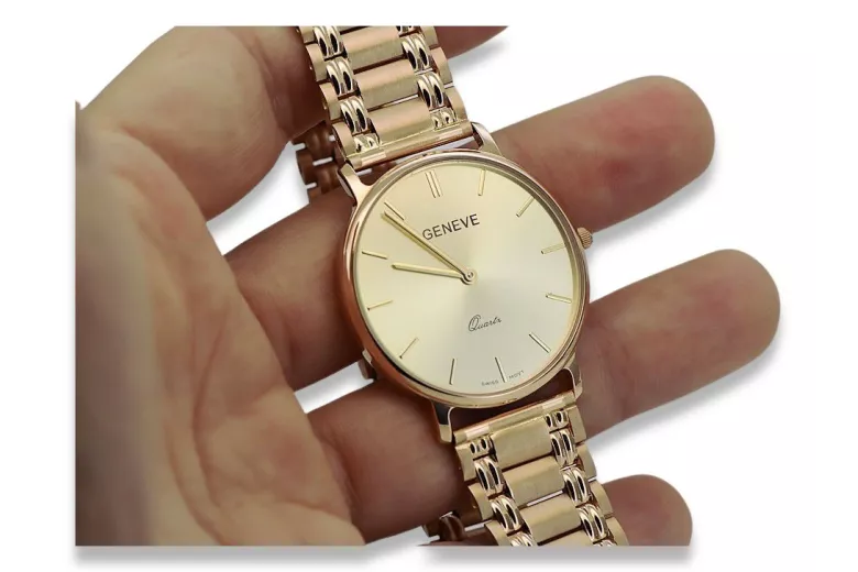 Reloj de oro para hombre Geneve ★ https://zlotychlopak.pl/es/ ★ Pureza del oro 585 333 ¡Precio bajo!