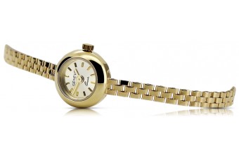 Montre dame en or jaune 14 carats lw084y