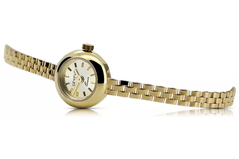 Reloj de dama Geneve en oro amarillo de 14 quilates lw084y