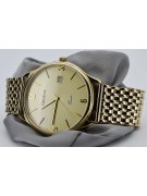 Gold men's watch Geneve ★ zlotychlopak.pl ★ Gold purity 585 333 Low Price!