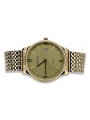 Gold men's watch Geneve ★ zlotychlopak.pl ★ Gold purity 585 333 Low Price!