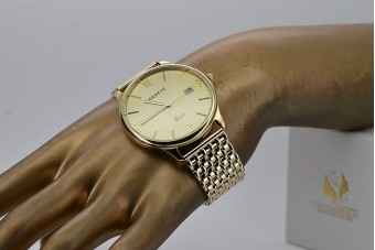 Złoty 14k 585 zegarek Lady Geneve w kolorze żółtym mw017y&mbw013yo