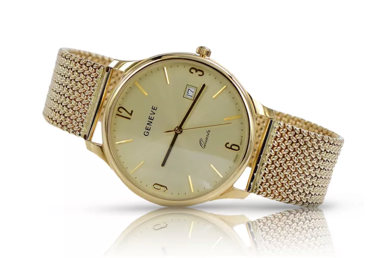 Montre homme en or Geneve ★ https://zlotychlopak.pl/fr/ ★ Pureté de l'or 585 333 Prix bas !